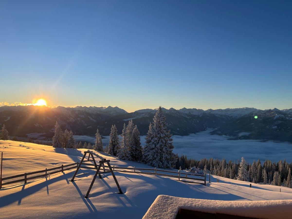 Radstaedter Huette Im Winter Nicht Mit Dem Auto Erreichbar Wunderschoene Alleinlage Schwemmberg Exteriér fotografie